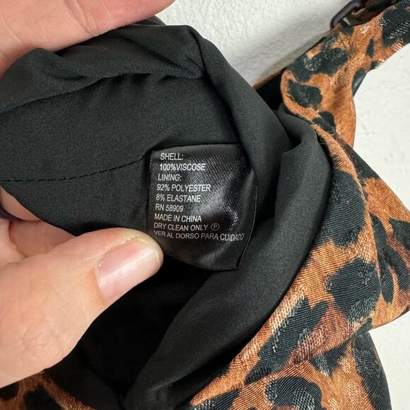 Gianni Bini Danielle Leopard Print Tank Strap Cropped Wide Leg Jumpsuit - Picture 13 of 13